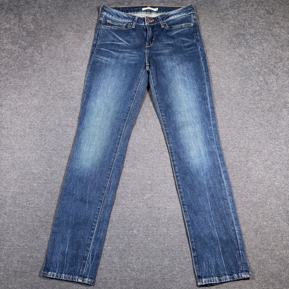 Levi's 712 Slim Jeans Women 27 Blue Denim‎ Mid Rise Stretch Casual Classic Mom